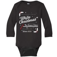 White Christmas Movie 1954 Xmas Song Haynes Sisters Xmas Baby Long Sleeve Bodysuit