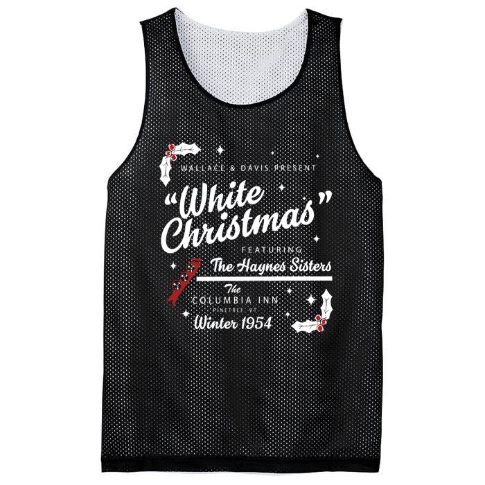 White Christmas Movie 1954 Xmas Song Haynes Sisters Xmas Mesh Reversible Basketball Jersey Tank