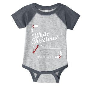 White Christmas Movie 1954 Xmas Song Haynes Sisters Xmas Infant Baby Jersey Bodysuit