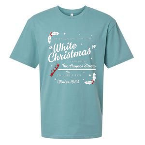 White Christmas Movie 1954 Xmas Song Haynes Sisters Xmas Sueded Cloud Jersey T-Shirt