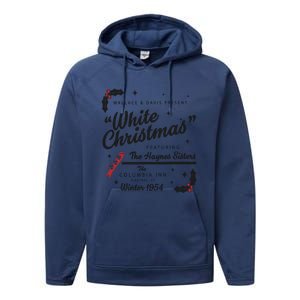 White Christmas Movie 1954 Xmas Song Haynes Sisters Xmas Performance Fleece Hoodie