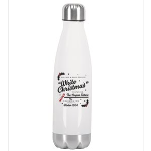 White Christmas Movie 1954 Xmas Song Haynes Sisters Xmas Stainless Steel Insulated Water Bottle