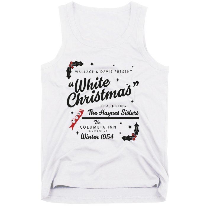 White Christmas Movie 1954 Xmas Song Haynes Sisters Xmas Tank Top