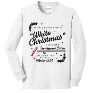 White Christmas Movie 1954 Xmas Song Haynes Sisters Xmas Kids Long Sleeve Shirt