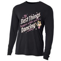 White Christmas Movie The Best Things Happen While YouRe Dancing Cooling Performance Long Sleeve Crew