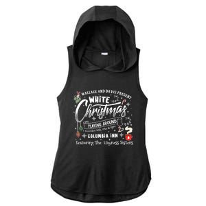 White Christmas Movie 1954 Xmas Song Haynes Sisters Xmas Ladies PosiCharge Tri-Blend Wicking Draft Hoodie Tank