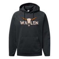 Western Country Music Girl Bull Skull Performance Fleece Hoodie