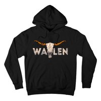 Western Country Music Girl Bull Skull Hoodie