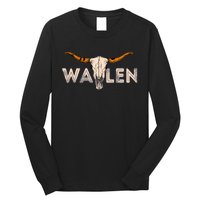 Western Country Music Girl Bull Skull Long Sleeve Shirt