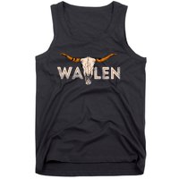 Western Country Music Girl Bull Skull Tank Top