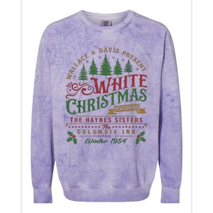 White Christmas Movie 1954 Xmas Song Haynes Sisters Xmas Colorblast Crewneck Sweatshirt