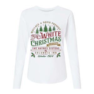 White Christmas Movie 1954 Xmas Song Haynes Sisters Xmas Womens Cotton Relaxed Long Sleeve T-Shirt