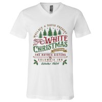 White Christmas Movie 1954 Xmas Song Haynes Sisters Xmas V-Neck T-Shirt