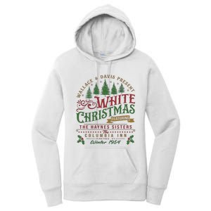 White Christmas Movie 1954 Xmas Song Haynes Sisters Xmas Women's Pullover Hoodie