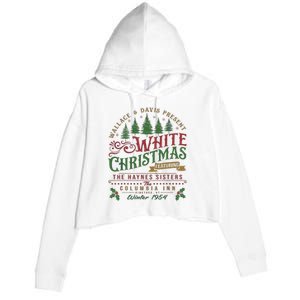 White Christmas Movie 1954 Xmas Song Haynes Sisters Xmas Crop Fleece Hoodie