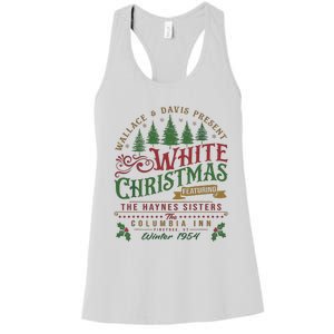 White Christmas Movie 1954 Xmas Song Haynes Sisters Xmas Women's Racerback Tank