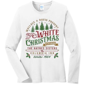 White Christmas Movie 1954 Xmas Song Haynes Sisters Xmas Ladies Long Sleeve Shirt