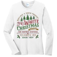 White Christmas Movie 1954 Xmas Song Haynes Sisters Xmas Ladies Long Sleeve Shirt