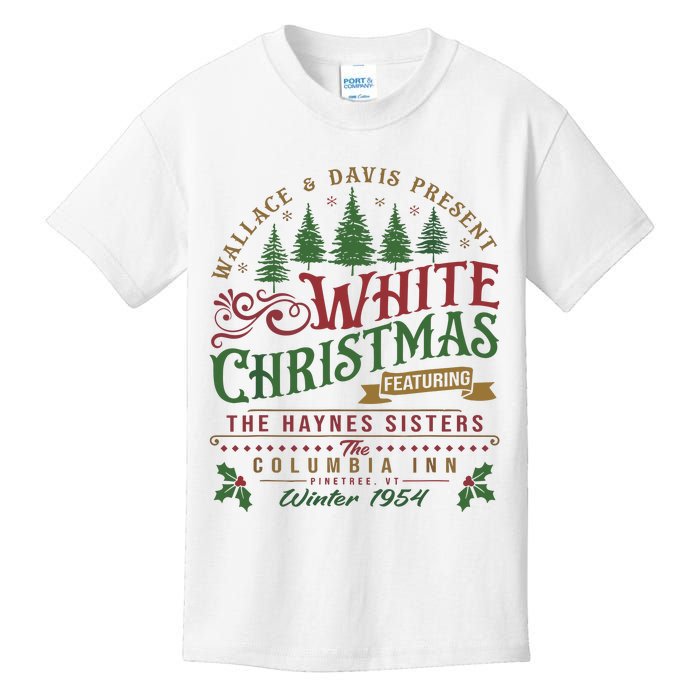 White Christmas Movie 1954 Xmas Song Haynes Sisters Xmas Kids T-Shirt