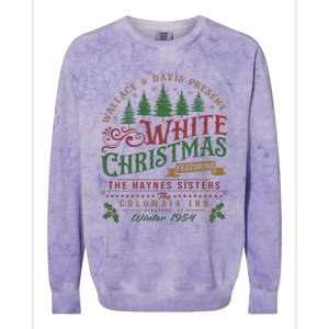 White Christmas Movie 1954 Xmas Song Haynes Sisters Xmas Colorblast Crewneck Sweatshirt