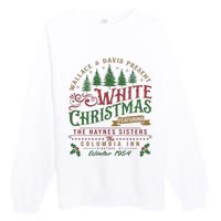 White Christmas Movie 1954 Xmas Song Haynes Sisters Xmas Premium Crewneck Sweatshirt