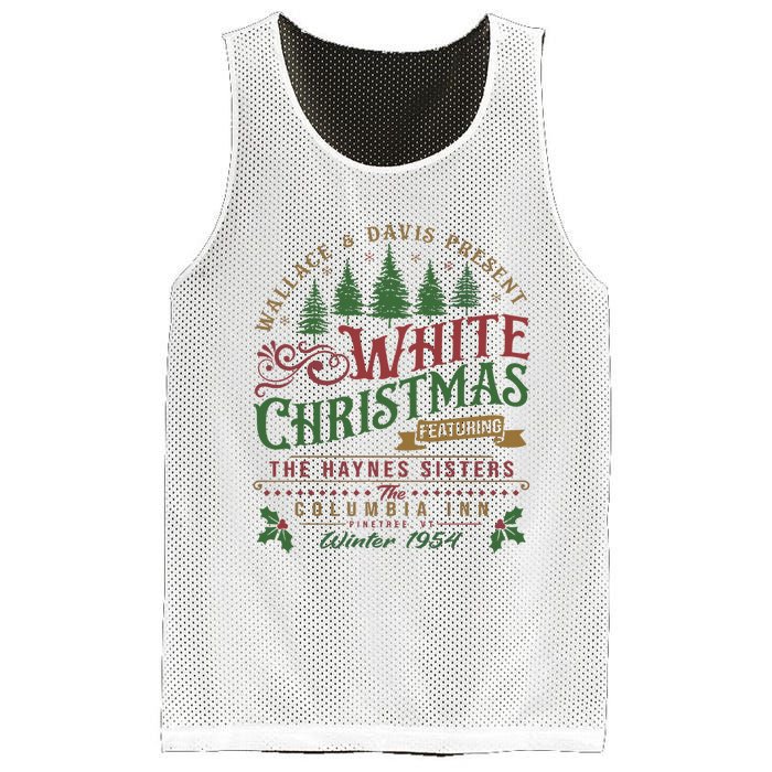 White Christmas Movie 1954 Xmas Song Haynes Sisters Xmas Mesh Reversible Basketball Jersey Tank