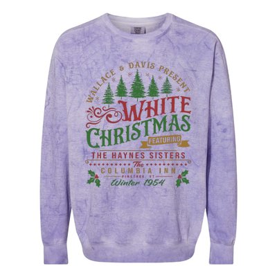 White Christmas Movie 1954 Xmas Song Haynes Sisters Xmas Colorblast Crewneck Sweatshirt