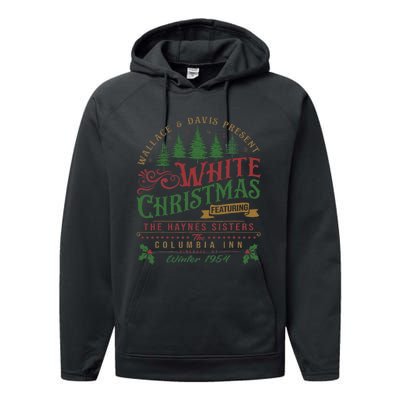 White Christmas Movie 1954 Xmas Song Haynes Sisters Xmas Performance Fleece Hoodie