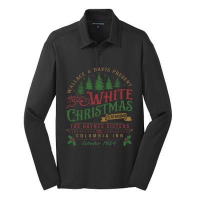 White Christmas Movie 1954 Xmas Song Haynes Sisters Xmas Silk Touch Performance Long Sleeve Polo