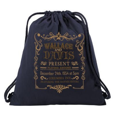 White Christmas Movie Wallace And Davis Present Drawstring Bag