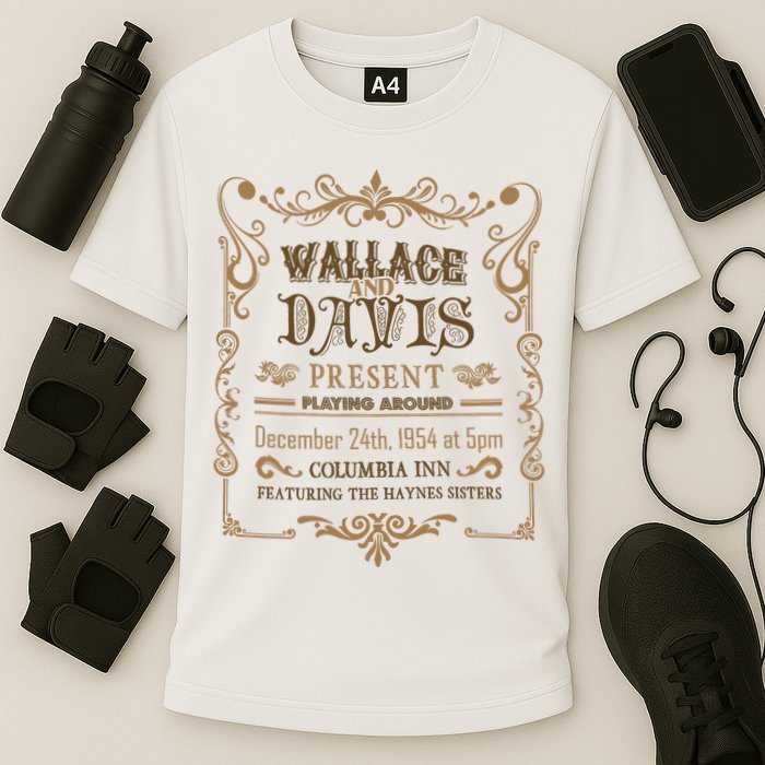 White Christmas Movie Wallace And Davis Present Cooling Performance Crew T-Shirt