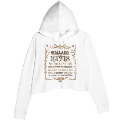 White Christmas Movie Wallace And Davis Present Crop Fleece Hoodie