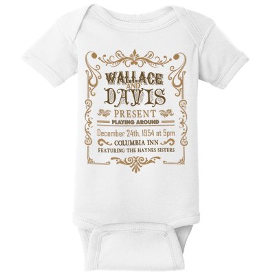 White Christmas Movie Wallace And Davis Present Baby Bodysuit