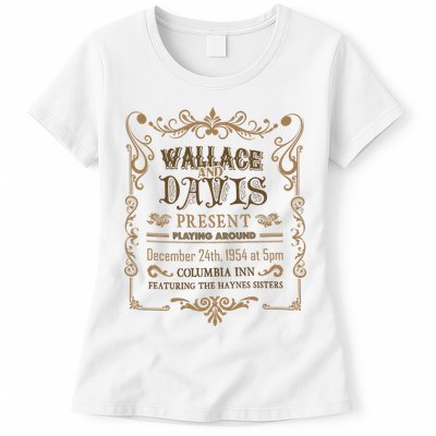 White Christmas Movie Wallace And Davis Present Womens T-Shirt