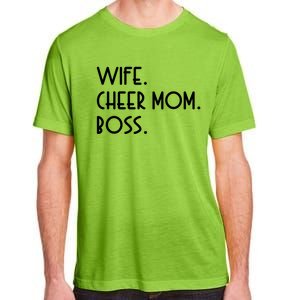 Wife Cheer Mom Boss Cheerleading Cool Gift Adult ChromaSoft Performance T-Shirt