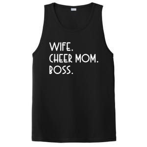 Wife Cheer Mom Boss Cheerleading Cool Gift PosiCharge Competitor Tank