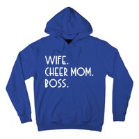 Wife Cheer Mom Boss Cheerleading Cool Gift Hoodie