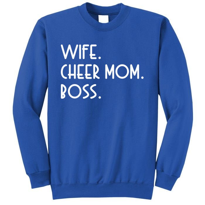 Wife Cheer Mom Boss Cheerleading Cool Gift Sweatshirt