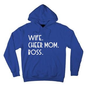 Wife Cheer Mom Boss Cheerleading Cool Gift Tall Hoodie