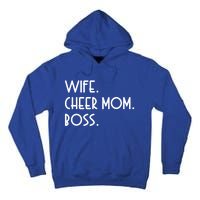 Wife Cheer Mom Boss Cheerleading Cool Gift Tall Hoodie