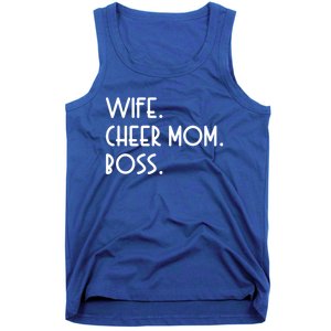 Wife Cheer Mom Boss Cheerleading Cool Gift Tank Top