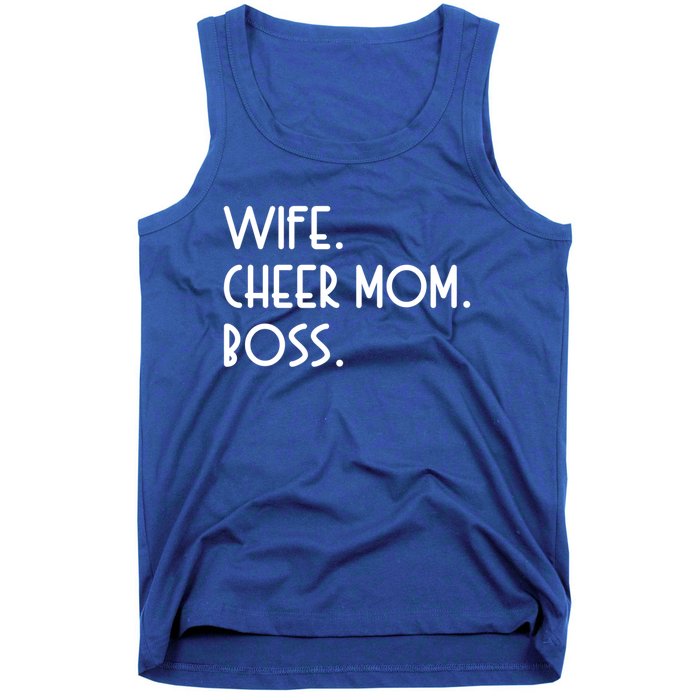 Wife Cheer Mom Boss Cheerleading Cool Gift Tank Top