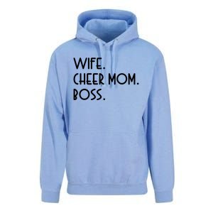 Wife Cheer Mom Boss Cheerleading Cool Gift Unisex Surf Hoodie