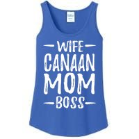 Wife Canaan Mom Boss Funny Dog Mom Gift Idea Gift Ladies Essential Tank