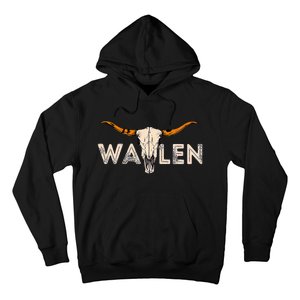 Western Country Music Girl Bull Skull Hoodie