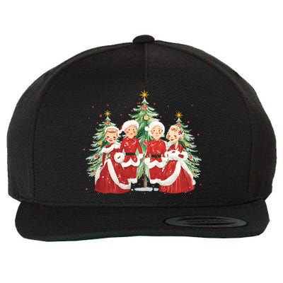 White Christmas Movie 1954 Xmas Song Holiday Pajamas Retro Wool Snapback Cap