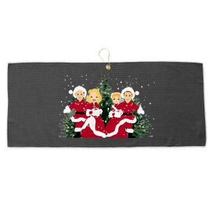 White Christmas Movie 1954 Xmas Song Holiday Pajamas Retro Large Microfiber Waffle Golf Towel