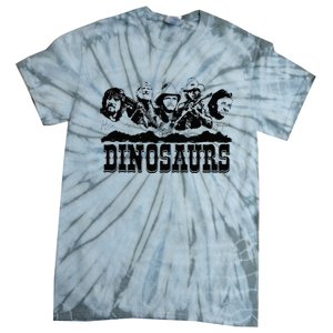 Western Country Music Legends Dinosaurs Tie-Dye T-Shirt