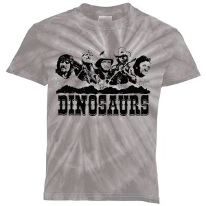 Western Country Music Legends Dinosaurs Kids Tie-Dye T-Shirt