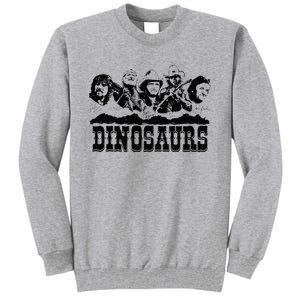 Western Country Music Legends Dinosaurs Tall Sweatshirt